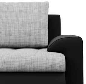 Trojmiestna rozkladacia sedačka FORESTA sivá / čierna