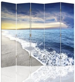 Gario Paraván Oblaky na nábreží Rozmery: 180 x 170 cm, Prevedenie: Otočný paraván 360°