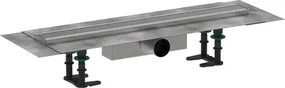 Hansgrohe RainDrain Compact, úplná sada sprchového žľabu 700 pre štandardnú inštaláciu, kartáčovaná nerezová oceľ, HAN-56176800