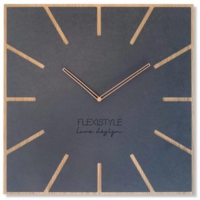 Nástenné drevené hodiny Eko Exact 4 Flex z119 1 matd-dx, 50 cm