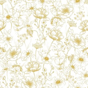 Detská tapeta 10 m x 50 cm Flowers Botany – Lilipinso