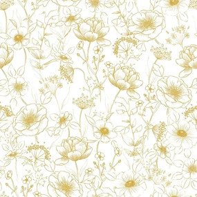 Detská tapeta 10 m x 50 cm Flowers Botany – Lilipinso