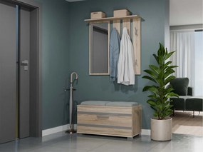 Predsieňová zostava Oasis 1 (dub sonoma) (so zrkadlom). Akcia -23%. Vlastná spoľahlivá doprava až k Vám domov. 1132532