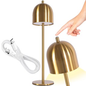 Toolight Toolight, bezdrôtová nočná USB lampa APP1360-T, mosadzná, OSW-08623