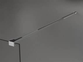 Mexen Kioto, sprchová zástena 140 x 200 cm, 8mm sklo s rebrovým vzorom, chrómový profil, 800-140-101-01-09