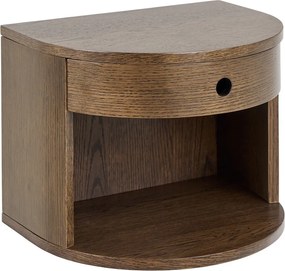 Nočný stolík v dekore duba v tmavoprírodnej farbe Paron – Actona