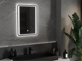 Mexen Zusa podsvietené kúpeľňové zrkadlo 50 x 70 cm, LED 6000K, proti zahmlievaniu - 9808-050-070-611-00