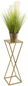 STOJAN NA KVETINÁČ LOFT5 70X24X24 CM ZLATÁ