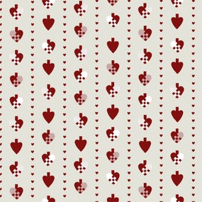 Ib Laursen Papierové obrúsky Braided Hearts – 20 ks
