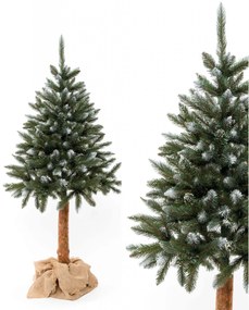 EmaHome - Vánoční stromek/stromeček zasněžený smrk na přírodním stonku 220 cm umělý
