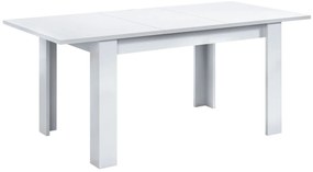 Rozkladací jedálenský stôl KENDRA; biely