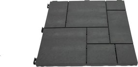 Gumová dlaždica STONE MOSAIC 30 x 30 cm, antracit MHEU5100103