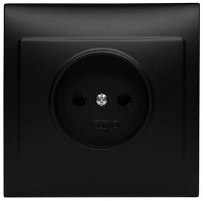 Zásuvka GP-1V B/U GP-1V Vega  čierna matná