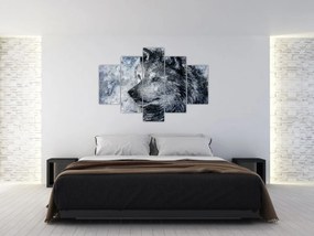 Obraz - Kreslený vlk (150x105 cm)