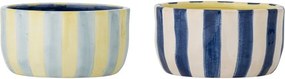 Žlté/modré keramické misky v súprave 4 ks 300 ml Phoenix – Bloomingville