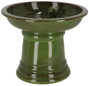 Napájadlo pre vtáky na nohe Max, 22,3x28,8 cm, terakota, zelená