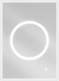 Mexen Koga, LED kúpeľňové zrkadlo s podsvietením 50 x 70 cm, 6000K, ochrana proti zahmlievaniu, 9821-050-070-611-00