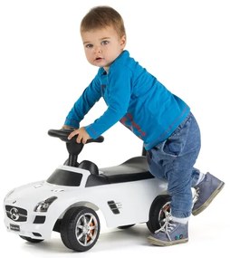 Odrážadlo Mercedes 2xAA biela/čierna