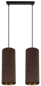 Luster na lanku AVALO 2xE27/60W/230V hnedá/medená