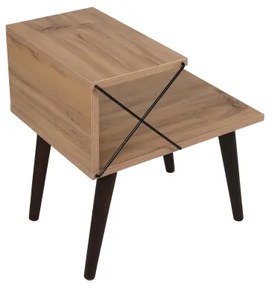 Nočný stolík CROSS 55x50 cm hnedá