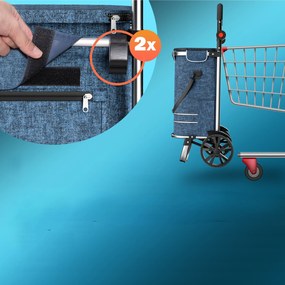 Monzana Nákupná taška na kolieskach EASY, 50l, modrá