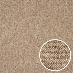 Spoltex, Metrážny koberec Balance 67 béžový, na mieru, šíře 4m, béžová, filc, chodba / predsieň