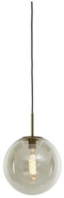 Závesné svietidlo v bronzovej farbe so skleneným tienidlom ø 40 cm Medina – Light &amp; Living