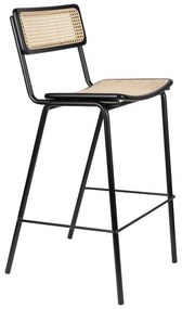 Čierne ratanové barové stoličky v súprave 2 ks 106 cm Jort - Zuiver