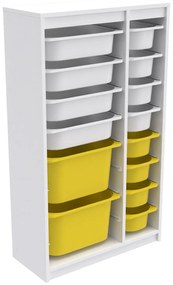 Organizér na hračky Dremonka 6 (biela + žltá). Akcia -22%. Vlastná spoľahlivá doprava až k Vám domov. 1124286