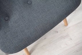 Set kresla a podnožky Sweden sivá