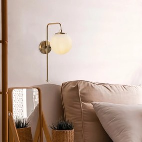 Nástenné svietidlo v zlatej farbe Viran – Opviq lights