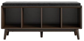 Hnedá skrinka na topánky s lavicou Novogratz Brittany