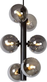 Toolight Toolight, závesné svietidlo Modern 6xG9 APP1163-6CP, čierna matná, OSW-04692