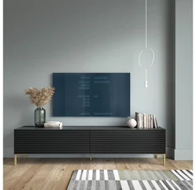 TV skrinka/stolík Lamellito 140  (čierna). Vlastná spoľahlivá doprava až k Vám domov. 1098827