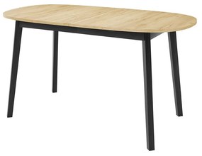 Jedálenský stôl Zerimo S 150x80, Farby:: dub kraft zlatý / čierna
