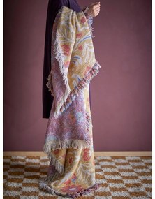 Žltá deka z recyklovanej bavlny 130x160 cm Reims – Bloomingville