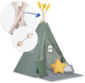 Detský stan típí Nukido NK-406 - zelený