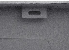 Erga HD, 1-komorový oceľový drez 370x450x210 mm, grafitová, ERG-MLS-HD3745B