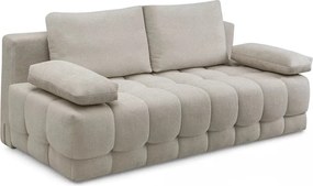 Rozkladacia pohovka Tuko s úložným priestorom – béžová pletenina Freya 210.03