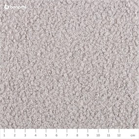 Sivý taburet z textílie buklé Miuf – Miuform