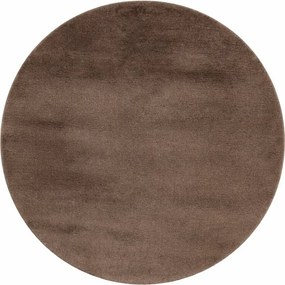 Obsession, AKCIA: 80x80 (průměr) kruh cm Kusový koberec My Jazz 730 taupe, hnedá, obývacia izba