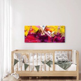Obraz abstrakcie - maľba (120x50 cm)