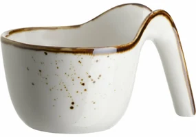 Mäser Gurmánska miska Pintar White hnedé bodky 9 x 5,5 cm, S