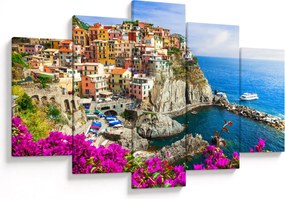 Obraz - Talianska dedinka Manarola (150x105 cm)