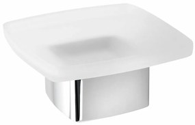 GEDY 545113 Lounge mydlovnička na postavenie, mliečne sklo/chróm