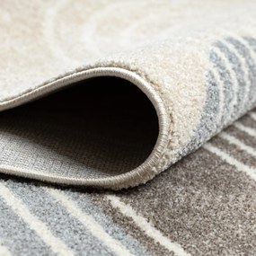 Dywany Łuszczów, Kusový koberec Fusion 0810 beige/brown, 140x190, viacfarebná, kancelária