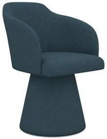 Čalúnené jedálenské kreslo v petrolejovej farbe Kanoa – Makamii