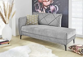 Lenoška-pohovka Novara, šedá látka