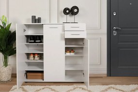 Skrinka na topánky Adre White