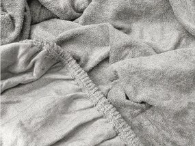 Froté plachta EXCLUSIVE svetlosivá 90x200 cm